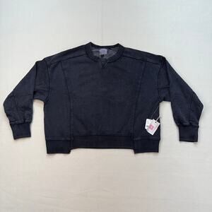 FP Movement Hatch Intercept Sweatshirt WMNS Black OB1916305 Crew Neck Maternity